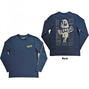 Blondie - Nyc  77 Uni Denim Long Sleeve i gruppen MERCHANDISE / Hoodies / Pop-Rock hos Bengans Skivbutik AB (5552080r)