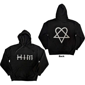 Him - Logo Uni Bl Hoodie i gruppen MERCHANDISE / Hoodies / Metal hos Bengans Skivbutik AB (5552883r)