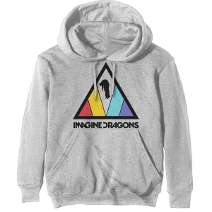 Imagine Dragons - Triangle Logo Uni Off Wht Hoodie i gruppen MERCHANDISE / Hoodies / Pop-Rock hos Bengans Skivbutik AB (5552886r)