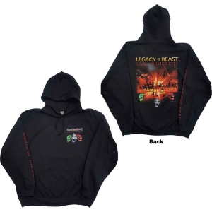 Iron Maiden - Nights Of The Dead Bp Uni Bl Hoodie i gruppen MERCHANDISE / Hoodies / Metal hos Bengans Skivbutik AB (5552895r)