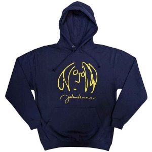 John Lennon - Self Portrait Uni Navy Hoodie i gruppen MERCHANDISE / Hoodies / Pop-Rock hos Bengans Skivbutik AB (5552907r)