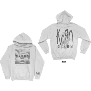 Korn - Requiem Uni Wht Hoodie i gruppen MERCHANDISE / Hoodies / Metal hos Bengans Skivbutik AB (5552922r)