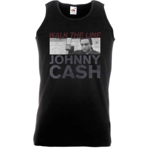 Johnny Cash - Studio Shot Uni Bl Vest T-Shirt i gruppen MERCHANDISE / T-shirt / Country hos Bengans Skivbutik AB (5552950)