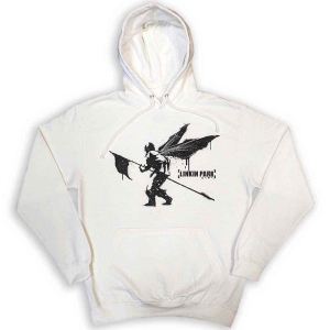 Linkin Park - Street Soldier Uni Wht Hoodie i gruppen MERCHANDISE / Hoodies / Metal hos Bengans Skivbutik AB (5553202r)