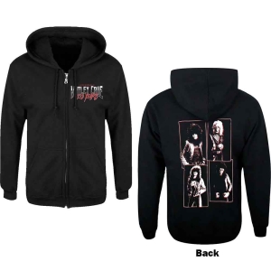 Motley Crue - 40 Years F&B Uni Bl Zip Hoodie i gruppen MERCHANDISE / Hoodies / Metal hos Bengans Skivbutik AB (5553238r)