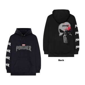 Marvel Comics - Punisher Stamp Uni Bl Hoodie i gruppen MERCHANDISE / Hoodies / Film-Musikkkal hos Bengans Skivbutik AB (5553243r)