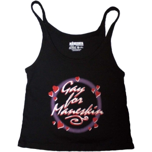 Maneskin - Gay For Maneskin Uni Bl Tank Top i gruppen MERCHANDISE / T-shirt / Pop-Rock hos Bengans Skivbutik AB (5553299r)