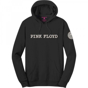 Pink Floyd - Logo & Prism Applique Bl Hoodie i gruppen MERCHANDISE / Hoodies / Pop-Rock hos Bengans Skivbutik AB (5553927r)