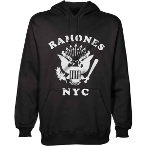 Ramones - Retro Eagle Nyc Uni Bl Hoodie i gruppen MERCHANDISE / Hoodies / Punk hos Bengans Skivbutik AB (5554658r)