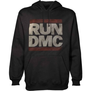 Run Dmc - Logo Uni Bl Hoodie i gruppen MERCHANDISE / Hoodies / Hip Hop-Rap hos Bengans Skivbutik AB (5554665r)