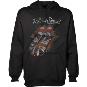 Rolling Stones - Union Jack Tongue Uni Bl Hoodie i gruppen MERCHANDISE / Hoodies / Pop-Rock hos Bengans Skivbutik AB (5554675r)