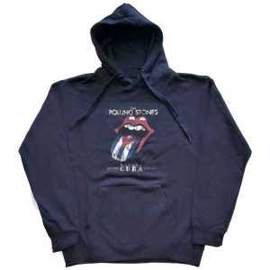 Rolling Stones - Havana Cuba Uni Navy Hoodie i gruppen MERCHANDISE / Hoodies / Pop-Rock hos Bengans Skivbutik AB (5554680r)