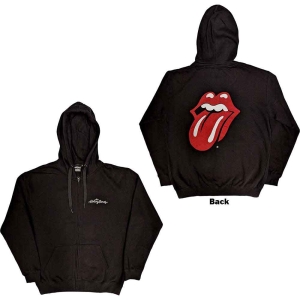 Rolling Stones - Logo & Tongue Uni Bl Zip Hoodie i gruppen MERCHANDISE / Hoodies / Pop-Rock hos Bengans Skivbutik AB (5554697r)