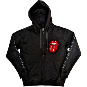 Rolling Stones - Hd Shattered Tongue Uni Bl Zip Hoodie i gruppen MERCHANDISE / Hoodies / Pop-Rock hos Bengans Skivbutik AB (5554698r)