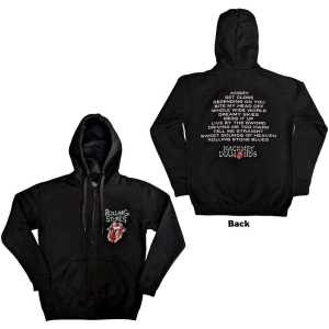 Rolling Stones - Hackney Diamonds Tracks Bl Zip Hoodie i gruppen MERCHANDISE / Hoodies / Pop-Rock hos Bengans Skivbutik AB (5554700r)