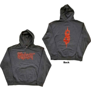 Slipknot - Logo Uni Grey Hoodie i gruppen MERCHANDISE / Hoodies / Metal hos Bengans Skivbutik AB (5554706r)