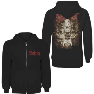 Slipknot - Skull Teeth Uni Bl Zip Hoodie i gruppen MERCHANDISE / Hoodies / Metal hos Bengans Skivbutik AB (5554708r)