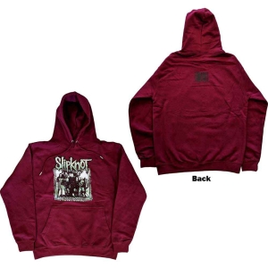 Slipknot - Barcode Photo Uni Maroon Hoodie i gruppen MERCHANDISE / Hoodies / Metal hos Bengans Skivbutik AB (5554724r)