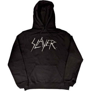 Slayer - Scratchy Logo Uni Bl Hoodie i gruppen MERCHANDISE / Hoodies / Metal hos Bengans Skivbutik AB (5554735r)