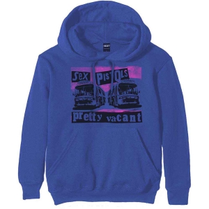 Sex Pistols - Pretty Vacant Coaches Blue Hoodie i gruppen MERCHANDISE / Hoodies / Punk hos Bengans Skivbutik AB (5554749r)