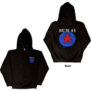 Sum 41 - Star Logo Uni Bl Zip Hoodie i gruppen MERCHANDISE / Hoodies / Punk hos Bengans Skivbutik AB (5554756r)