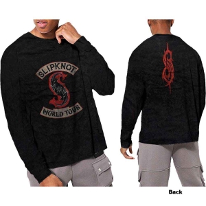 Slipknot - Patched Up Bl Dip-Dye Longsleeve i gruppen MERCHANDISE / T-shirt / Metal hos Bengans Skivbutik AB (5554915r)