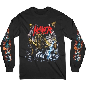 Slayer - Airbrush Demon Uni Bl Longsleeve i gruppen MERCHANDISE / T-shirt / Metal hos Bengans Skivbutik AB (5554919r)