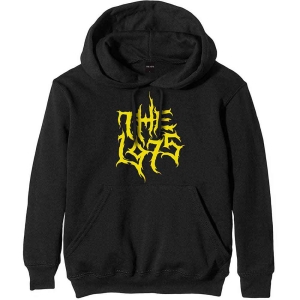 The 1975 - Gold Logo Uni Bl Hoodie i gruppen MERCHANDISE / Hoodies / Pop-Rock hos Bengans Skivbutik AB (5555304r)