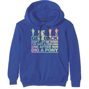 The Beatles - Get Back Gradient Uni Blue Hoodie i gruppen MERCHANDISE / Hoodies / Pop-Rock hos Bengans Skivbutik AB (5555313r)