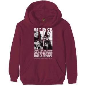 The Beatles - 3 Savile Row Uni Maroon Hoodie i gruppen MERCHANDISE / Hoodies / Pop-Rock hos Bengans Skivbutik AB (5555315r)