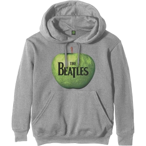 The Beatles - Apple Uni Grey Hoodie i gruppen MERCHANDISE / Hoodies / Pop-Rock hos Bengans Skivbutik AB (5555326r)