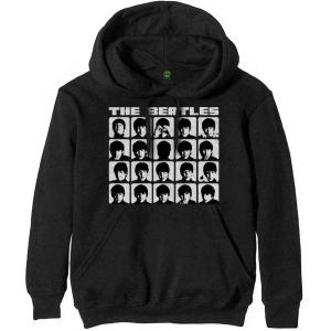 The Beatles - Hard Days Night Faces Bl Hoodie i gruppen MERCHANDISE / Hoodies / Pop-Rock hos Bengans Skivbutik AB (5555331r)