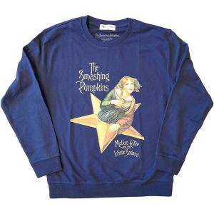 Smashing Pumpkins - Mellon Collie Uni Navy Sweatshirt i gruppen MERCHANDISE / Hoodies / Pop-Rock hos Bengans Skivbutik AB (5555357r)