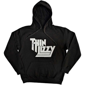 Thin Lizzy - Stacked Logo Uni Bl Hoodie i gruppen MERCHANDISE / Hoodies / Metal hos Bengans Skivbutik AB (5555366r)