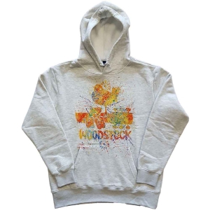 Woodstock - Splatter Uni Off Wht Hoodie i gruppen MERCHANDISE / Hoodies / Pop-Rock hos Bengans Skivbutik AB (5555593r)