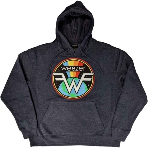 Weezer - Symbol Logo Uni Navy Hoodie i gruppen MERCHANDISE / Hoodies / Pop-Rock hos Bengans Skivbutik AB (5555596r)