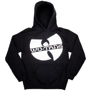 Wu-Tang Clan - Slanted Logo Mono Uni Bl Hoodie i gruppen MERCHANDISE / Hoodies / Hip Hop-Rap hos Bengans Skivbutik AB (5555602r)