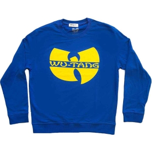 Wu-Tang Clan - Logo Uni Blue Sweatshirt i gruppen MERCHANDISE / Hoodies / Hip Hop-Rap hos Bengans Skivbutik AB (5555605r)