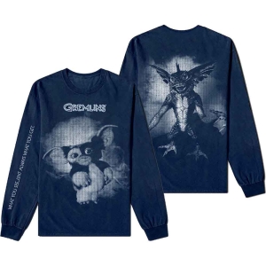 Warner Bros - Gremlins Graphic Uni Navy Longsleeve i gruppen MERCHANDISE / T-shirt / Film-Musikkkal hos Bengans Skivbutik AB (5555673r)