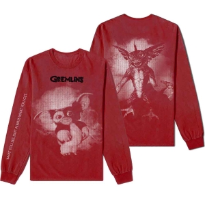 Warner Bros - Gremlins Graphic Uni Red Longsleeve i gruppen MERCHANDISE / T-shirt / Film-Musikkkal hos Bengans Skivbutik AB (5555674r)