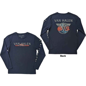 Van Halen - 84 Tour Navy Longsleeve i gruppen MERCHANDISE / T-shirt / Metal hos Bengans Skivbutik AB (5555677r)