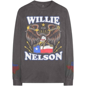 Willie Nelson - Texan Pride Uni Bl Longsleeve i gruppen MERCHANDISE / T-shirt / Country hos Bengans Skivbutik AB (5555679r)