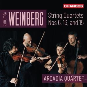 Arcadia Quartet - Weinberg: String Quartets, Vol. 4 i gruppen CD / Klassisk hos Bengans Skivbutik AB (5555781)