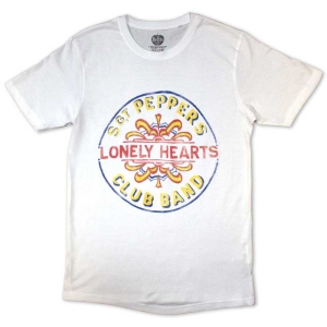 The Beatles - Painted Pepper Uni Wht T-Shirt i gruppen VI TIPSER / Nyankommet Merch / Juni hos Bengans Skivbutik AB (5556043r)