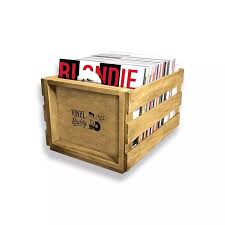 Vinyl Buddy  - Lp Wood Crate (Holds 50 Lps) i gruppen VinylTilbehør hos Bengans Skivbutik AB (5556249)