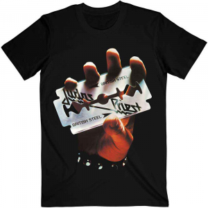 Judas Priest - British Steel Uni Bl T-Shirt i gruppen MERCHANDISE / T-shirt / Metal hos Bengans Skivbutik AB (5556718)