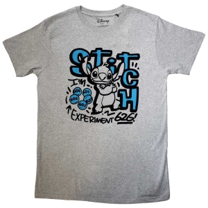 Lilo & Stitch - Experiment Uni Grey T-Shirt i gruppen MERCHANDISE / T-shirt / Film-Musikkkal hos Bengans Skivbutik AB (5557016r)