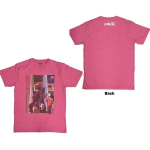 Gorillaz - The Static Channel Uni Pink T-Shirt i gruppen MERCHANDISE / T-shirt / Pop-Rock hos Bengans Skivbutik AB (5557231r)