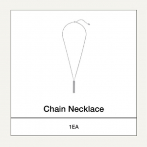 Bts - Monochrome Chain Necklace i gruppen MERCHANDISE / Merch / K-Pop hos Bengans Skivbutik AB (5557942)