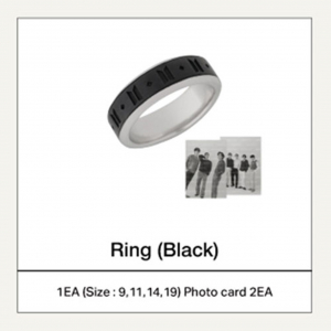 Bts - Monochrome Ring (Black) i gruppen MERCHANDISE / Merch / K-Pop hos Bengans Skivbutik AB (5557944)